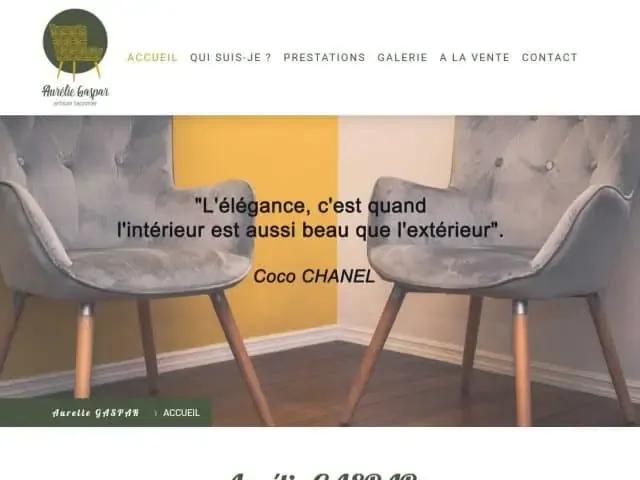 Gaspar Aurélie - Artisan Tapissier