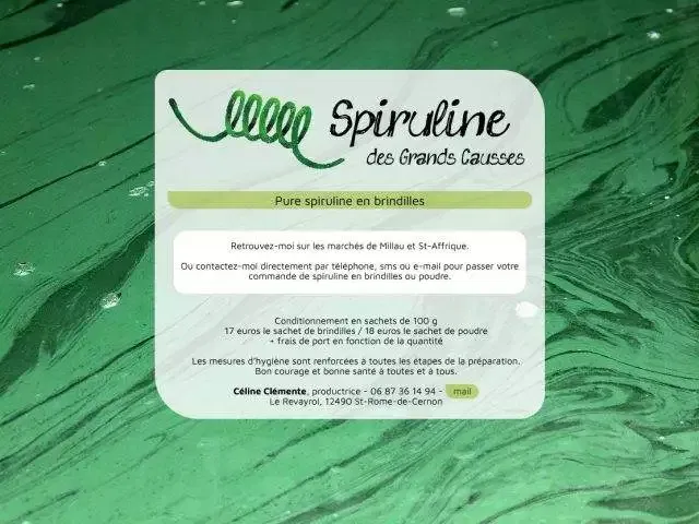 Spiruline des Grands Causses