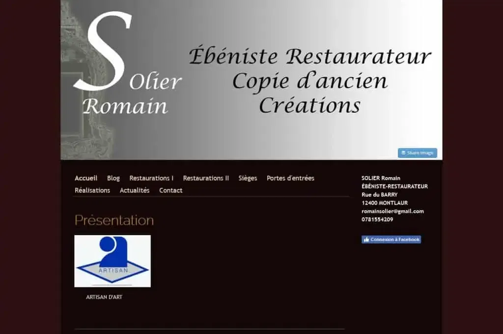 Solier Romain - Ébéniste