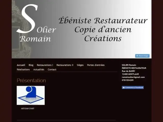 Solier Romain - Ébéniste